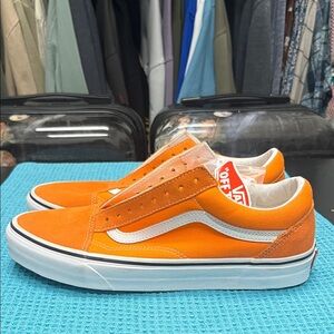 Vans Tiger Orange and White Sneakers